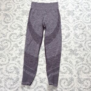 PINK Victoria's Secret Seamless Workout Leggings High Waist Wine Burgundy Size M